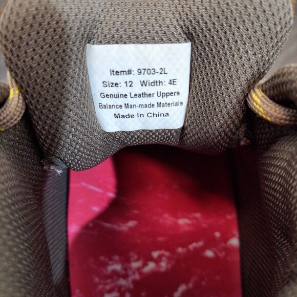 Mt Emey 9703L - Men's Brown Leather Lace Up Hiking Boots Men's Size 12 Width 4E - Picture 7 of 8